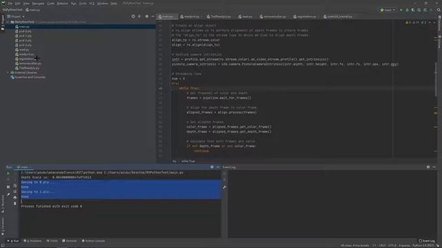 realsense + Open3D (1) смотреть онлайн