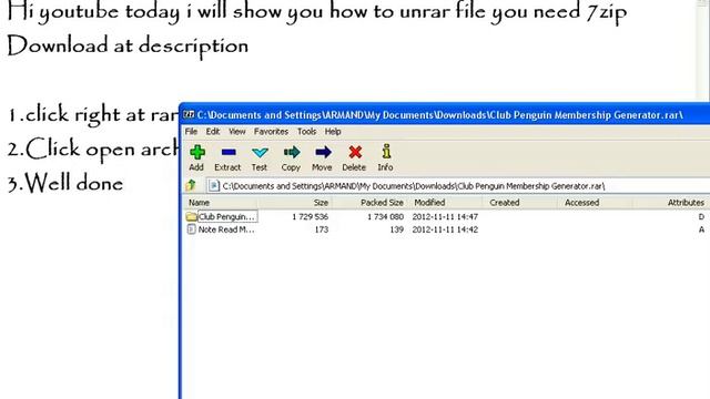 Easy way To open Rar file with 7zip (Download at description) смотреть онлайн