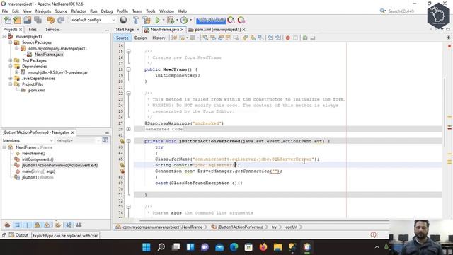 How to Connect to Microsoft SQL Server in NetBeans IDE With Maven and Java 17 | Sql Server Jdbc смотреть онлайн