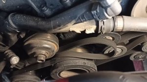 Как снять ремень генератора BMW м57