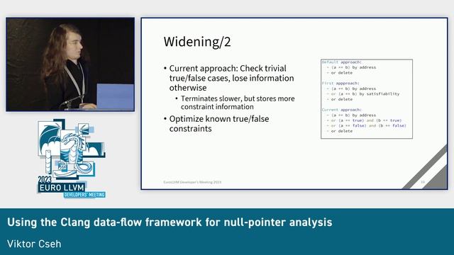 2023 EuroLLVM - Using the Clang data-flow framework for null-pointer analysis смотреть онлайн