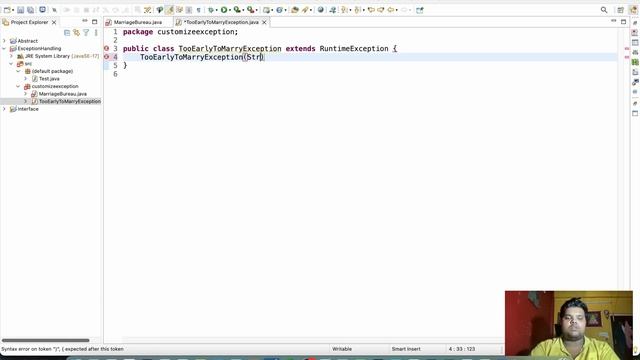 #17 User defined Exception in Java | Customized Exception | Exception Handling in Java смотреть онлайн