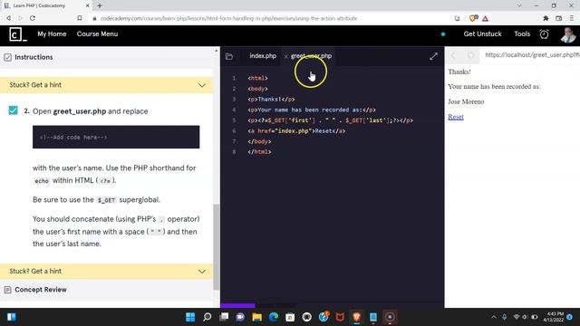 Using the action Attribute with HTML Forms, Handling HTML Forms with PHP, Forms action Attribute смотреть онлайн
