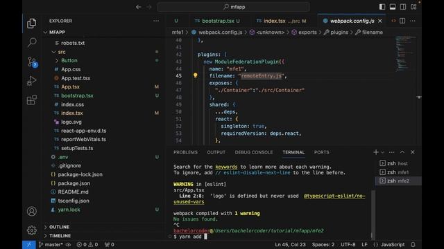 Micro frontends using REACT, (Part-4), craco-module-federation смотреть онлайн