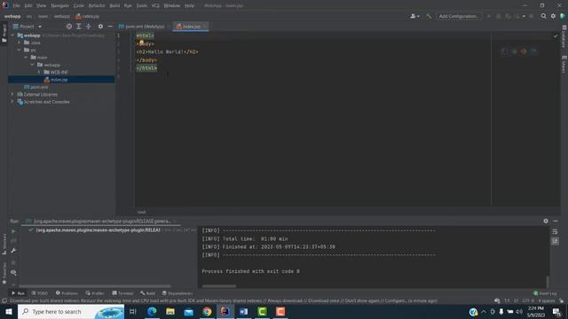 Create Servlet Jsp Maven Project using Intellij смотреть онлайн