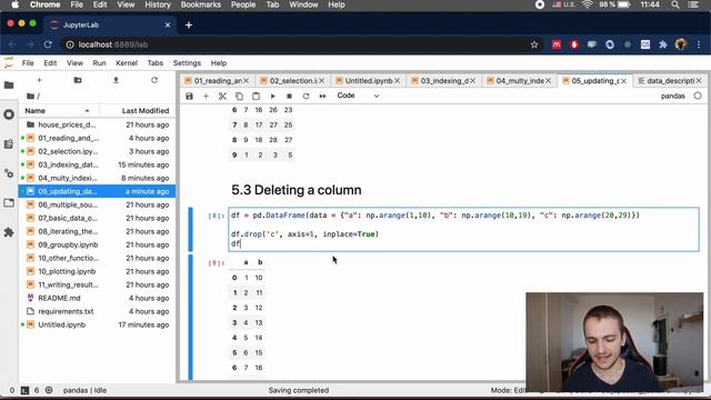 L35 Python Machine Learning Course | Pandas updating dataframe смотреть онлайн