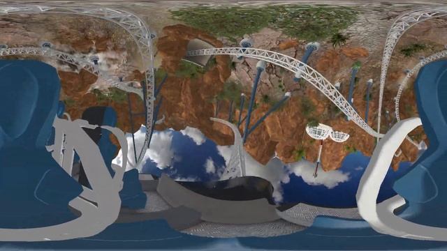 ?MOUNTAIN ROLLER COASTER 360° - VR Video смотреть онлайн