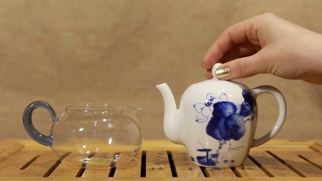 Чайник # 26227, цзиньдэчжэньский фарфор, ручная роспись/Teapot Jingdezhen porcelain hand painting смотреть онлайн