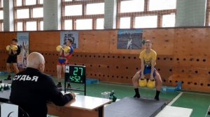 29.10.2022. Косых Никита, ДЦ, гири 16 кг. Выполнение 1-ого юношеского разряда.