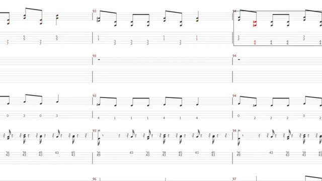 Metallica The Thing That Should Not Be Tablature For On Screen Guitar