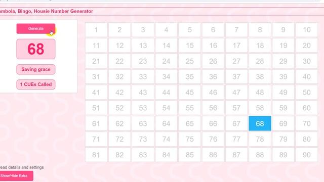 Free online Random Tambola Housie Bingo Number Generator Board For Kitty , Club Party with Nickname смотреть онлайн