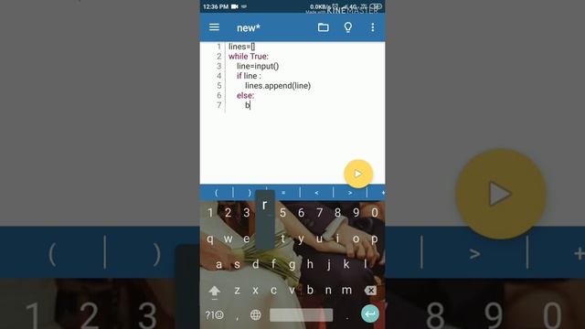 Multiple input lines in Python. | Pydroid series. | how to input multiple lines in Python as a text смотреть онлайн