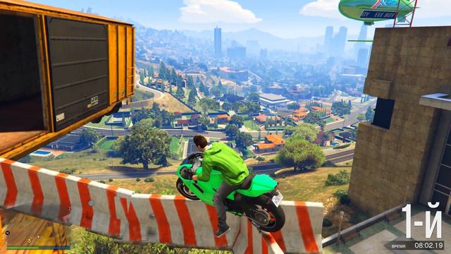 ЧТО ЭТО ЗНАЧИТ? ЗАБРЕЛИ В ЛАБИРИНТ НА ПОТНОМ СКИЛЛ ТЕСТЕ НА БАЙКАХ! (GTA 5 Смешные Моменты) смотреть онлайн