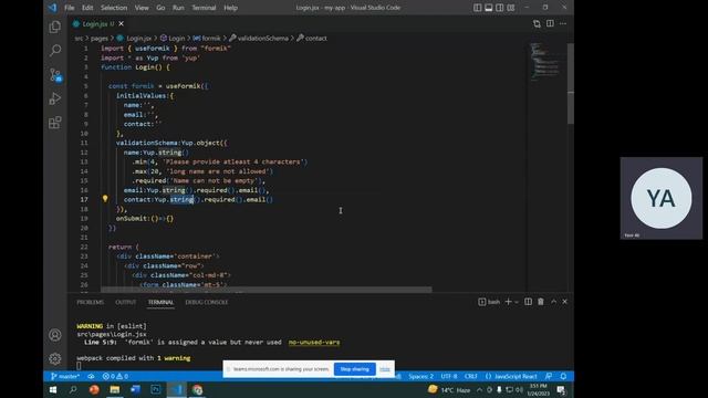 Form Validation Using Formik and Yup in React смотреть онлайн