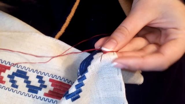 Как я начинаю вышивать рушник. смотреть онлайн