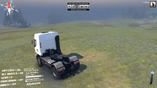 SpinTires Renault Premium Suspension/Gearing Test смотреть онлайн