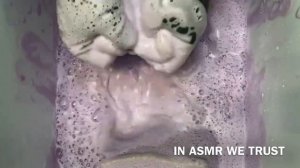 ASMR 🥳 Collab - Lavender Comet Paste, Lemon Soft Scrub + Acrylic Paint 🎨 Colorful Sponge Squeeze