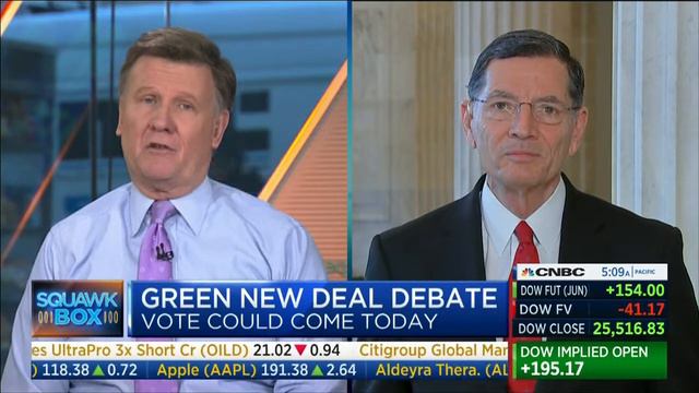 Barrasso on CNBC "Squawk Box" about Green New Deal смотреть онлайн
