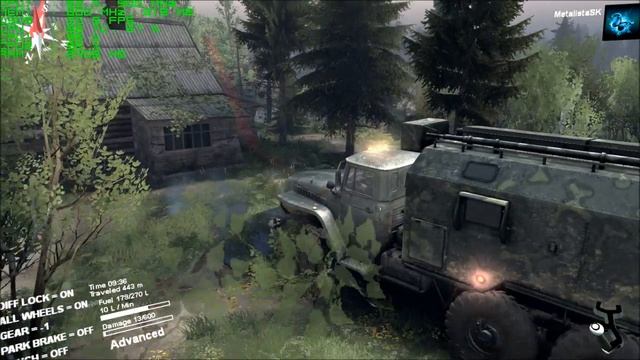 |GT720m| Spintires |FPS/Gameplay| смотреть онлайн