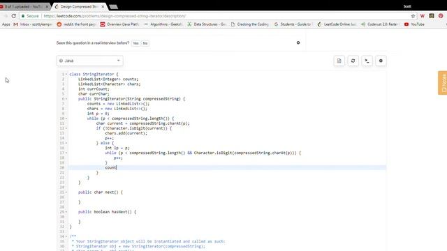 Design Compressed String Iterator смотреть онлайн