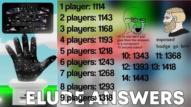 ALL Math Answers To Get Elude (keypad) | Roblox Slap Battles смотреть онлайн