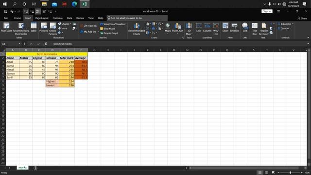 Microsoft excel lesson 03 | Speak cells option| How to use speak cells option | Sinhala tutorial смотреть онлайн