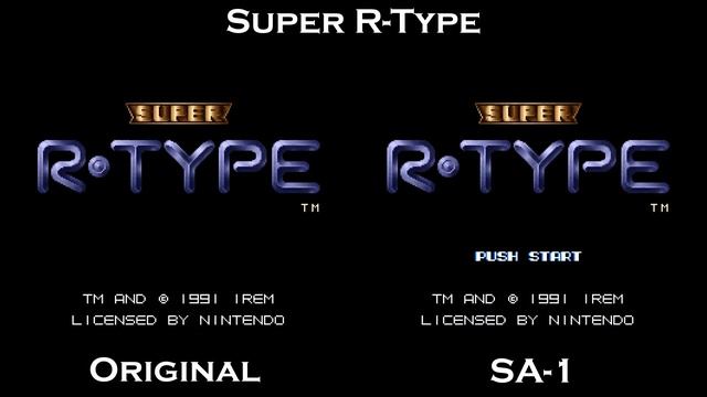 Super R-Type (SNES) - Original x SA-1 Comparison смотреть онлайн