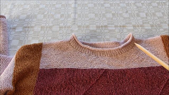 Джемпер квадратиками "домино":как вязала, что изменила. Обзор работы, интересные идеи смотреть онлайн