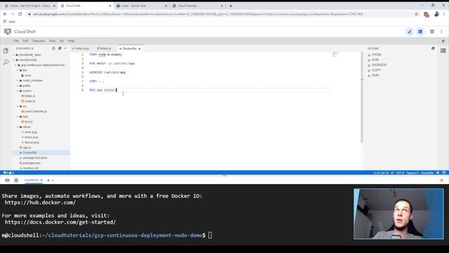How to use Docker in GCP - part #1 AppEngine and CloudShell смотреть онлайн