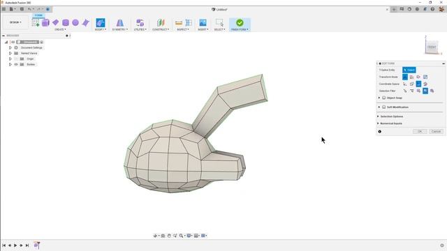 Кошачья закладка в скульптинге #Fusion360