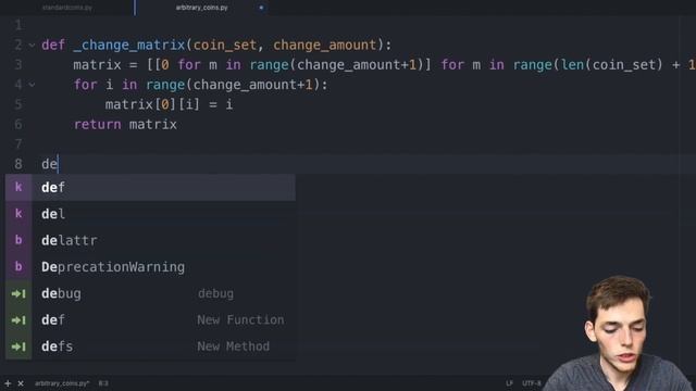 Change Making Problem Tutorial - Intro to Dynamic Programming with Python 3 смотреть онлайн