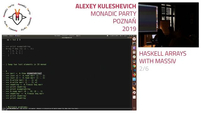 Alexey Kuleshevich - Haskell Arrays with Massiv 2/6 смотреть онлайн