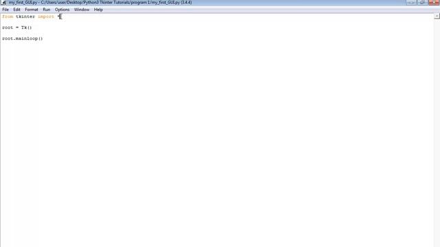 1 python tkinter tutorial (Creating a root window) смотреть онлайн