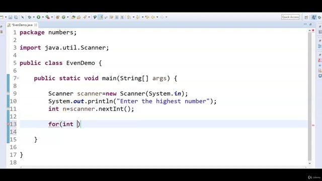 01- 3 Write a java program to print even numbers from 1 to n using loops смотреть онлайн