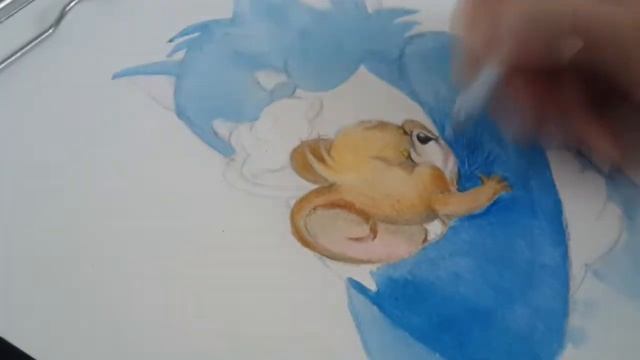 Рисунок цветным карандашом Тома и Джерри смотреть онлайн