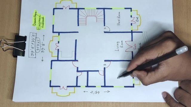 40 X 45 House Plan Design II 4 Bhk Ghar Ka Naksha II 40 X 45 Home Design