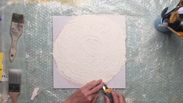 КАРТИНА ИЗ PINTEREST / DIY из декоративной штукатурки и золотой потали смотреть онлайн