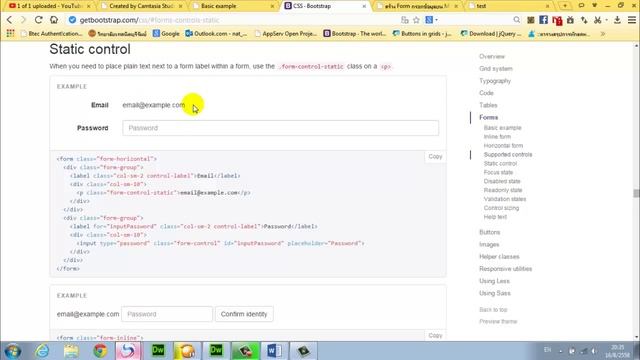 Bootstrap Form Static control смотреть онлайн