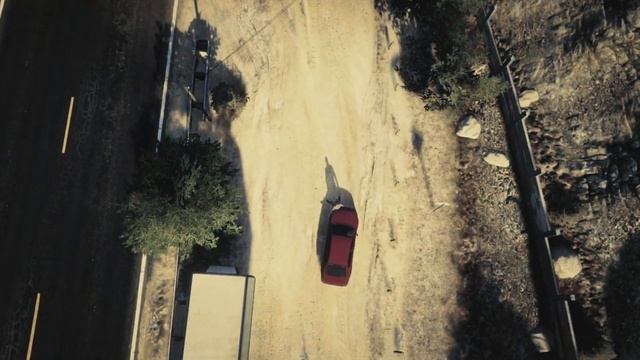 GTA V Michael sitting on the hood (evening) смотреть онлайн