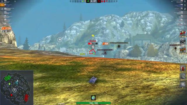 WZ blaze : 4000 Damage , 4 Frags (1vs3) - WOT BLITZ - смотреть онлайн