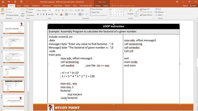 Assembly Language | Lecturer 22 | JMP and Loop Instructions смотреть онлайн