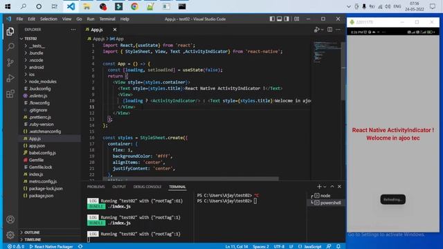 React Native ActivityIndicator || in Hindi #16 смотреть онлайн