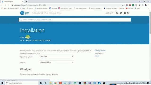 How to Install yarn on Windows 7/8/10 #logicwebplus #yarn #nodejs #webdevelopment смотреть онлайн