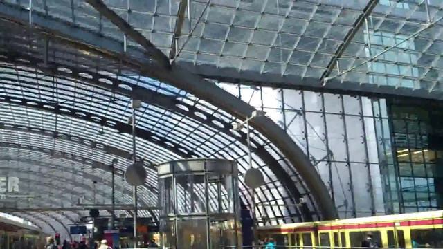 Central Europe, Germany Berlin Central Railway Station. Germany famous for autobahn смотреть онлайн