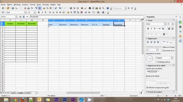 OpenOffice 4 Calc - Partie 3 - La mise en forme d'un tableau смотреть онлайн