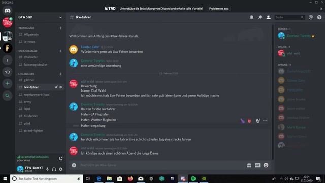 Discord rp bewerbung смотреть онлайн