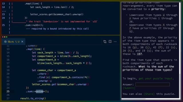 Enabling Nightly features in Rust | Advent of Code 2022 Day 03 смотреть онлайн