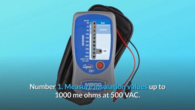 Supco M500 Insulation Tester/Electronic Megohmmeter смотреть онлайн