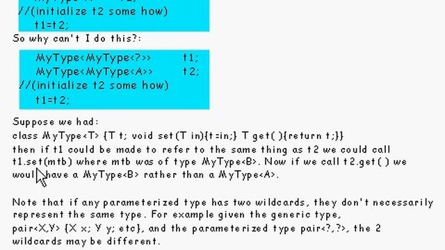 Java Tutorial 24.24: Generic types and Wildcard types смотреть онлайн
