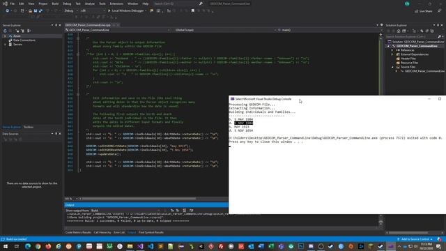 Command-Line Based GEDCOM Parser смотреть онлайн